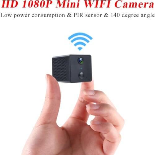 JOZUZE 1080P Wifi Mini Camera Home Security P2P Camera WiFi Night Vision Wireless Surveillance Camera Remote Monitor Phone App