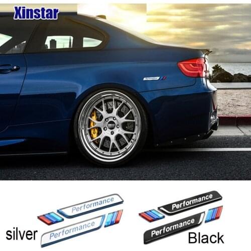 2pcs acrylic M performance car windows sticker car side body emblem sticker for bmw M E71 E87 E61 E60 E90 E46 F10 F20 F30 X5 X6