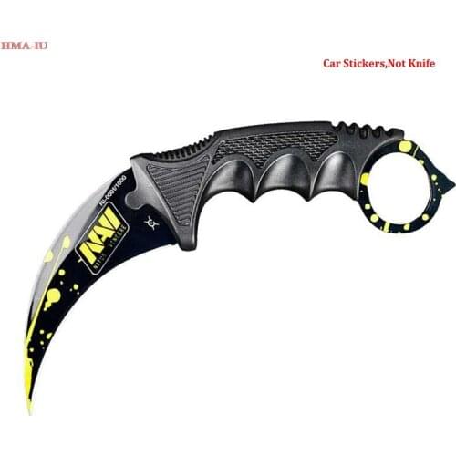 CS GO Knife Skin Waterproof Decal Motorcycle Laptop Car Stickers Auto Decal