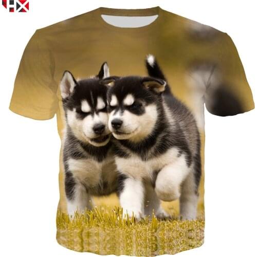 New Pet Dog Husky 3D Print Men T Shirt Harajuku Animal Husky T Shirt Sweatshirt Unisex Hip Hop Streetwear Tops X137