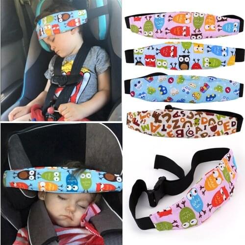 New Child Car Safety Seat Head Fixing Auxiliary Cotton Belt Pram Secure Strap Doze Band for Baby Pram Child Safety Seat Belts