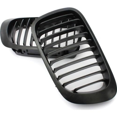Paired Matte Black Car Front Grille Sport Grille Intake Grille For Bmw E46 Coupe 2-Door 1999-2002 Racing Grille
