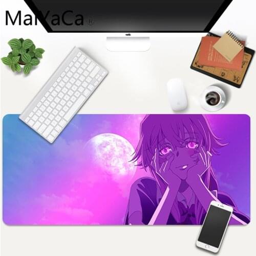 Mirai Nikki Future Diary Boy Gift Pad Rubber Mouse Durable Desktop Mousepad Size for 30x90cm 300x900x2mm