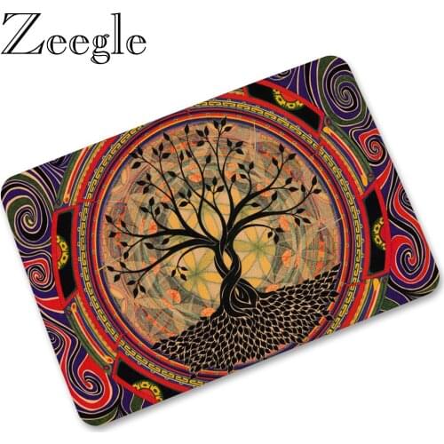 Rubber Entrance Doormat Printed Floor Mat Non Slip Kitchen Carpet Outdoor Corridor Front Door Entrance Mats Bathroom Carpet Mats