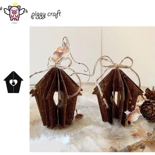 Piggy Craft metal cutting dies cut die mold 3D House decoration Scrapbook paper craft knife mould blade punch stencils dies
