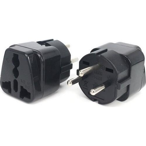 Universal Black Copper 10A 250V EU US UK AU japan swiss germany france to Israel Egypt Pakistan adapter plug Type H