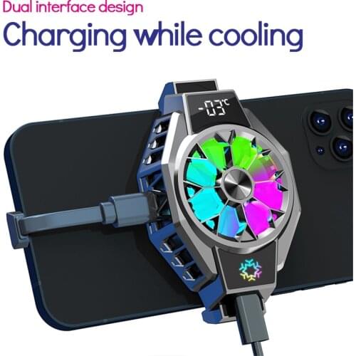 Universal Mobile Phone USB Game Cooler System Cooling Fan Gamepad Holder Stand Radiator For Iphone Xiaomi Huawei Samsung Phone