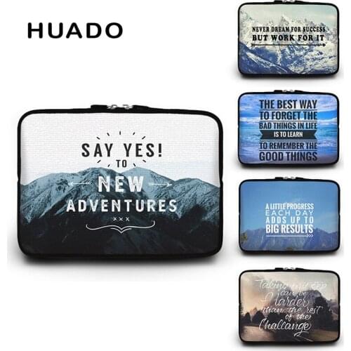 Inspirational Quotes Series 13.3 15.6 17"14" Laptop Case Notebook Sleeve PC Pouch for Mac pro/Xiaomi/Asus