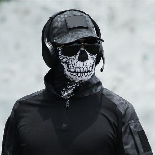 Skull Cycling Balaclava Bandana Mask Scarf Ghost Running Headband Halloween Facemask Sport Neck Warmer Gaiter Headwear Women Men