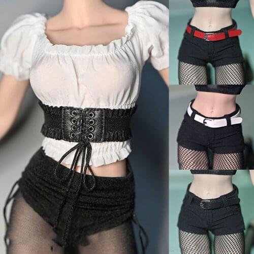 1/6 Scale Female Figure Accessory Metal head womens special belt with good leather Model for 12 inches Body