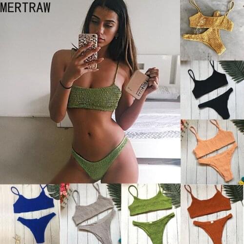 New sexy girls bikini push-ups triangle skirt ladies bathing prone bra bikini suit swimsuit beach bath Multicolor