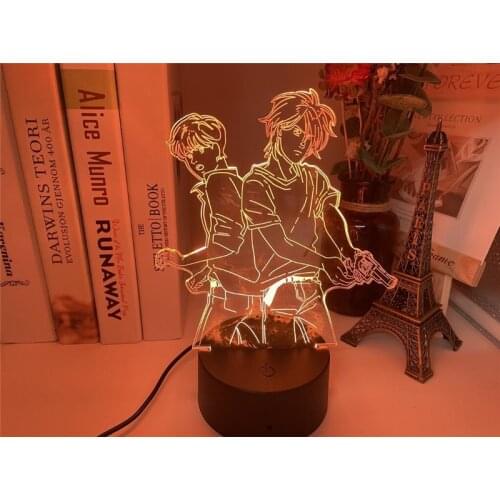 3D Lamp for Bedroom Decor Child Kids Birthday Gift Manga Gadget DropshippingBanana Fish Led Night Light Anime