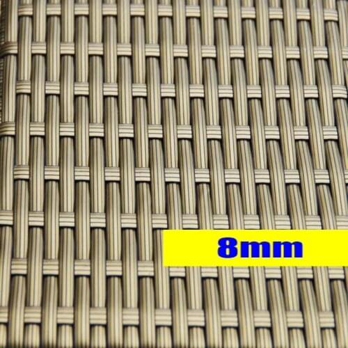 500g 8mm PE Flat Synthetic Rattan Material Handmade DIY Weaving Crafts Home Chair Table Basket Repair Cane Decoration