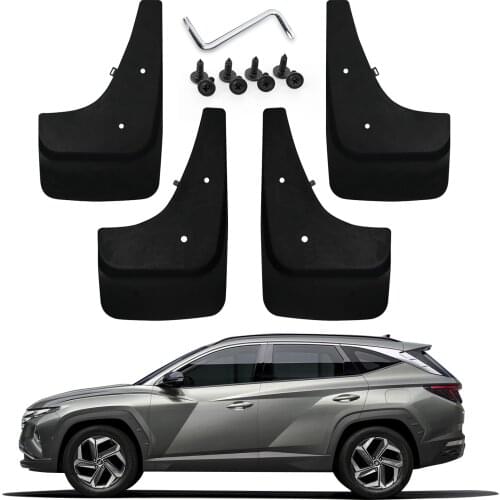 LFOTPP Car Mud Flaps Fenders For Tucson NX4 2021 Wheel Front Rear Mudguard Splash Protective Guards Baffle Exterior Parts Black