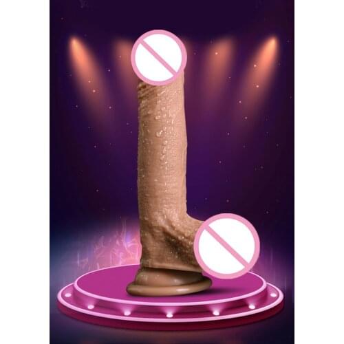 Huge Realistic Dildo Skin feeling soft material Silicone Penis Dong With Suction Cup Sex Toys for Woman Strapon Female Masturbat