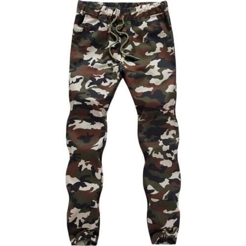 Men Pants Camouflage Stylish Pants Ankle Banded Jogger Male Mid Waist Cargo Casual Trousers Sports Cool Streetwear Autumn