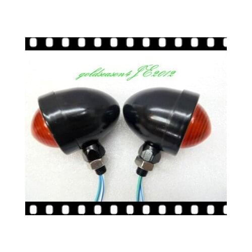 From aftermarket Black/Red TURN SIGNAL Bullet LIGHT fitting for Harley Electra Glide Touring Ultra Softai