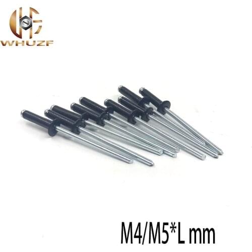 100PCS M4/M5 Black Aluminium Blind Rivets Nail Decoration Pop Rivets For Furniture Assortment Kit