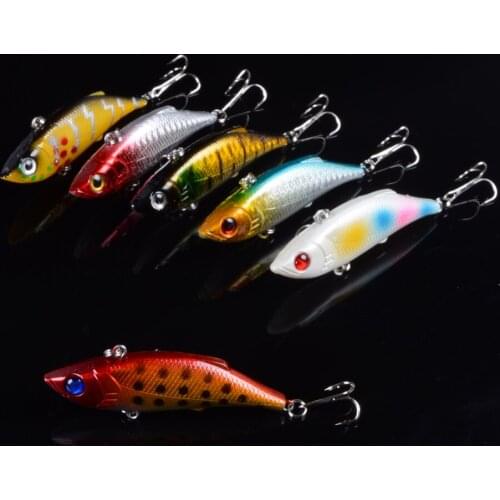 Hot Sale 8cm 10g Hard Artificial Bait VIB Fishing Lure Crankbaits Sinking Wide Profile Tight Wiggle Tackle Pesca 3D Eyes