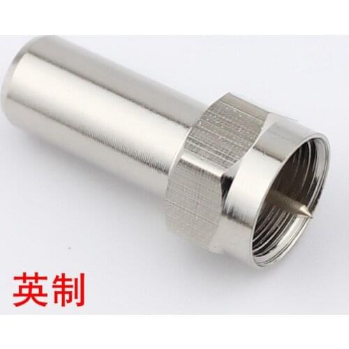Cable TV F plug connector /75 termination resistor /75 ohm reverse false load branch distributor block plug