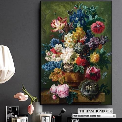 Classic Roses Oil Painting on Canvas Art Cuadros Valentines Day Decor Posters and Prints Nordic Wall Picture for Living Room