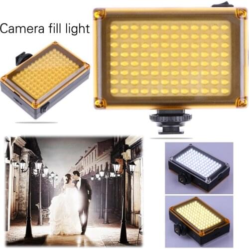 96 LED Phone Video Light 3200K/5500K On Camera Photo Studio Lighting Hot Shoe Fill Light Lamp for Smartphone DSLR SLR Camera