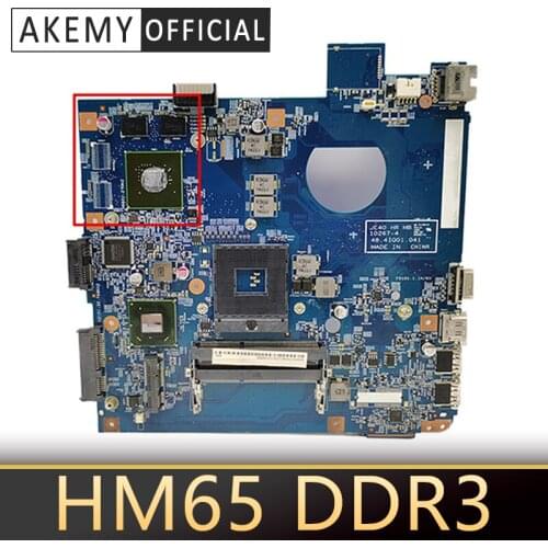 Akemy for ACER 4750 4752 4755 4352 Laptop motherboard JE40 HR MB 10267-4 48.41Q01.041 PGA989 HM65 DDR3 Test OK Mainboard