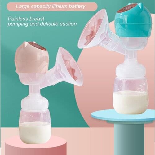 180ml Integrated Electric Breast Pump 9-speed Adjustment Painless Anti-reverse Flow BPA-free Intelligent Automatic Breast Pump