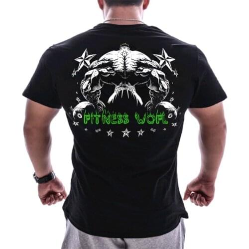 Mens wear 2019 summer new sports quick dry t shirt large size trend round neck short sleeve mens t shirt a hair