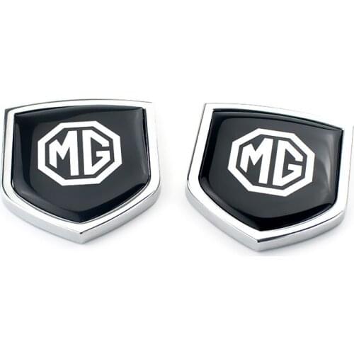 Car Styling for MG Logo Auto Rear Trunk Sticker Metal Side Door Emblem Exterior Accessories for MG MG3 5 6 7 TF ZR ZS ES HS EZS