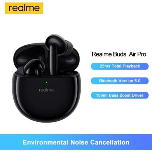 Realme Buds Air Pro TWS Earbuds 10mm Bass Boost Driver Blutooth 5.0 Active Noise Cancellation Dual Mic Earphones