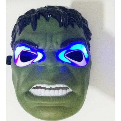 New Wholesale Glowing LED Super Hero Mask Party Mask