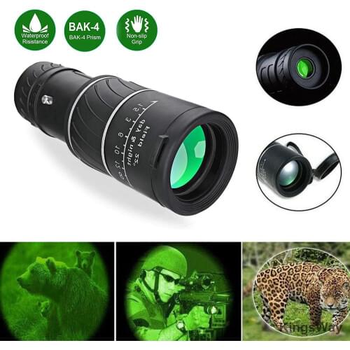 New Day&Night Vision 40X60 HD Optical Monocular Hunting Camping Hiking Telescope