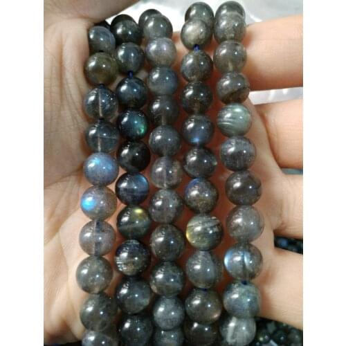 Wholesale Genuine Blue Flash Labradorite beads,4mm 6mm 8mm 10mm 12mm Round Gem Stone Loose Beads For Jewelry,1of 15" strand
