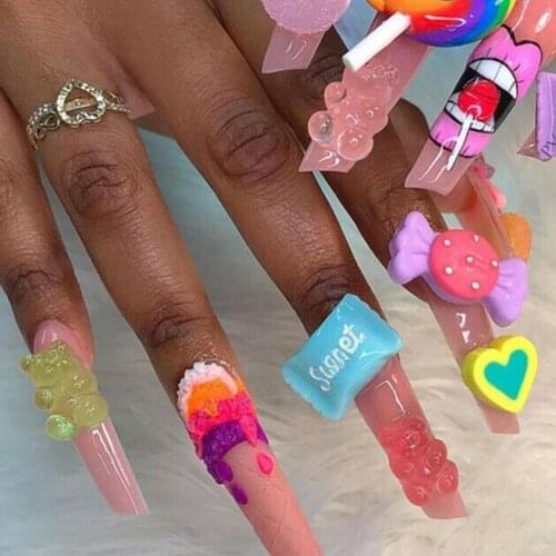 Resin Blessing Bag Candy Accessories Diy Filling Mobile Phone Case Lollipop Diy Material Package Manicure Material Package