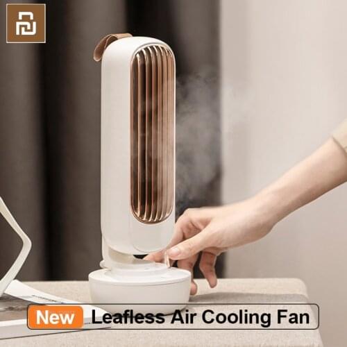 Portable Air Cooler Fan Multifunctional Desktop Silent Air conditioner Humidifier Home Office xiomi USB Leafless Cooling Fan