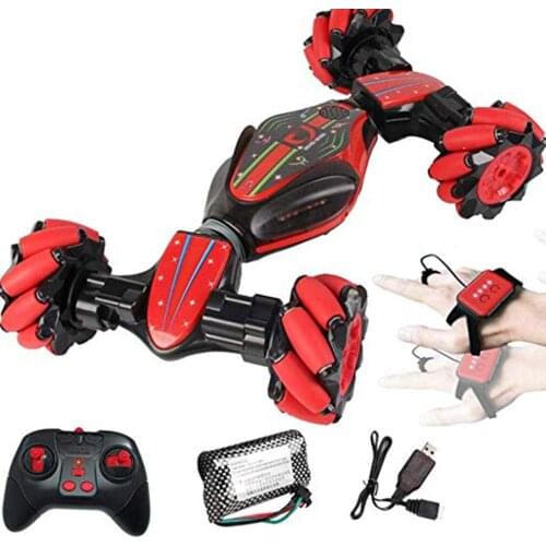 RC Stunt Car Gesture Induction Twisting Off-Road Vehicle Light Music Drift Traverse Remote Control Dancing Side Driving Gift