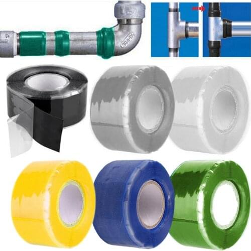 Stretchable Silicone Duct Tape Self-Fusing 1" x 4.9 Ft Self-fusing Silicone Tape Indoor Outdoor Packing DIY Craft Accessories