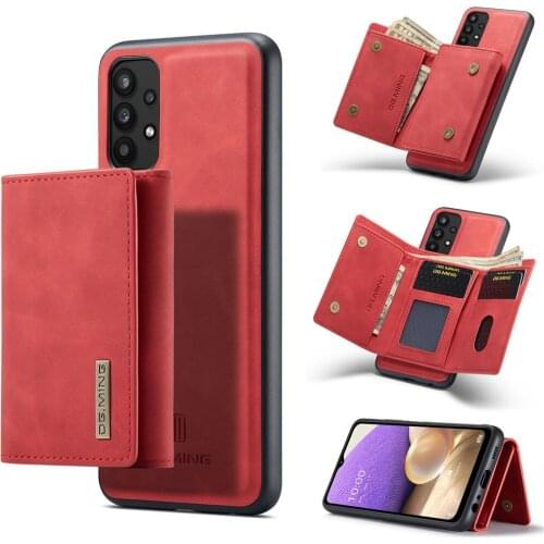 Luxury Leather Wallet Phone Case For Samsung Galaxy A32 4G Case Magnetic Wallet Holder Card Slot Flip Stand Full Cover