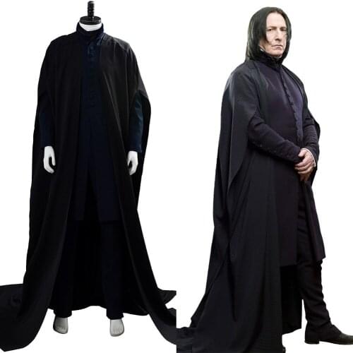 In Stock) Professor Severus Snape Cosplay Costume Cloak Severus Snape Costumes Halloween Carnival Costumes