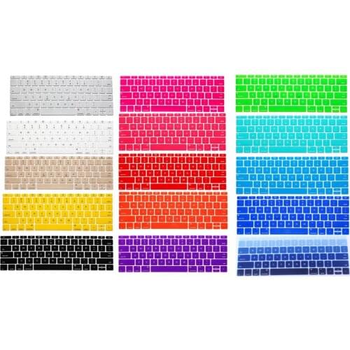 For Macbook Pro 13 No Touch Bar A1708 Keyboard Cover Skin Protector US style Keyboard Guard Shell for Macbook Retina 12 inch