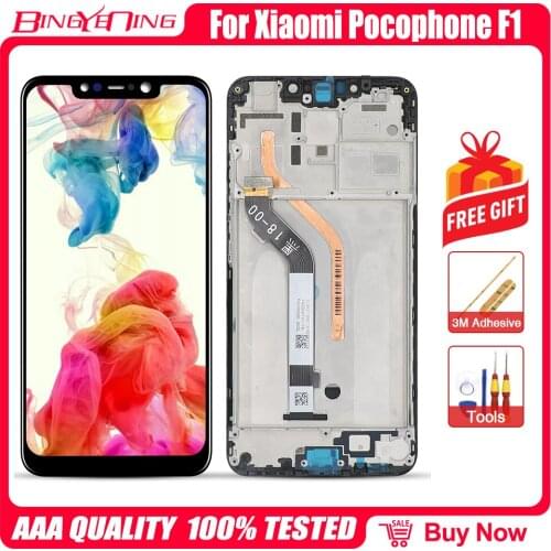 For Xiaomi Pocophone F1 LCD Display Touch Screen Digitizer Assembly for Xiaomi Pocophone F1 LCD Screen Replace