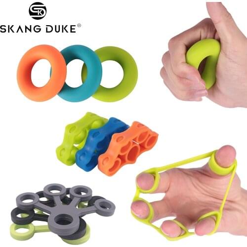 1PC Finger Hand Grip 3kg-5kg Silicone Strength Trainer Ring Gripper Expander Finger Workout Fitness Training Power Hand Grips