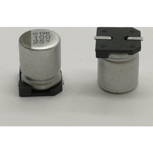 10 20 50PCS/LOT MVK25VC100M SMD 100uF 25V Size:8x10mm