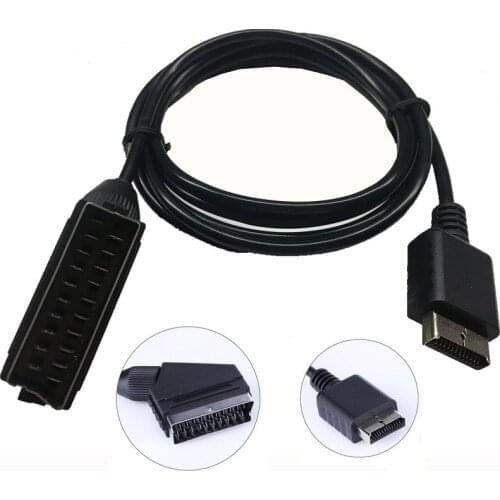 10 pcs SCART Wire Cable 1.8m/6ft TV AV for Sony Playstation for PS2 PS3 Slim Line Game Consoles Accessories