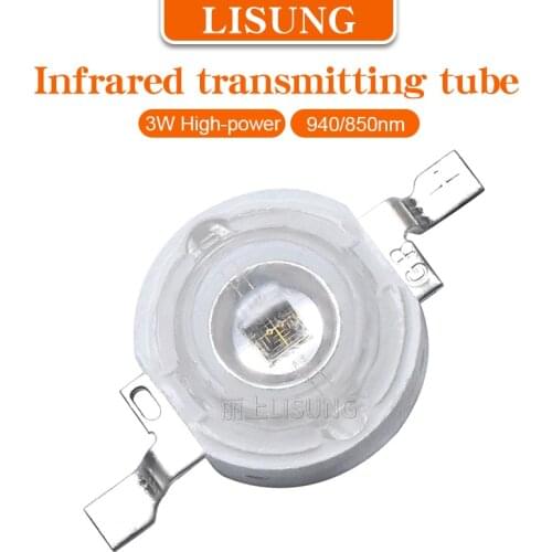 10pcs/bag High Power 3w IR Led 850nm 950nm Infrared Ir Leds Emitter Diode For Cctv Monitor Camera
