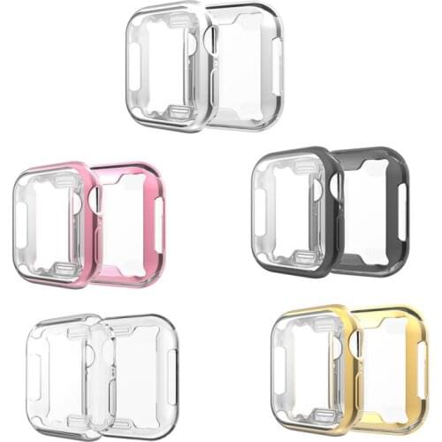 360 Slim Watch Cover for Apple Watch Case 6 SE 5 4 3 2 1 42MM 38MM Soft Clear TPU Screen Protector for iWatch 4 3 44MM 40MM 2021