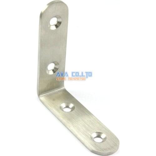 4 Pieces 65*65mm Stainless Steel Right Angle Corner Brace Bracket