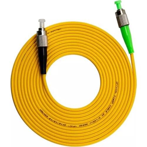 5 Pcs/bag FC UPC to FC APC Simplex 2.0mm Single Mode Fiber Patch Cable jumper Free shipping