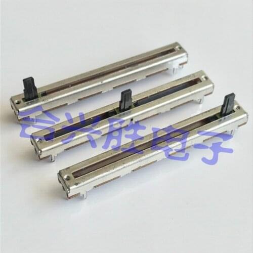 7.5 cm sliding potentiometer mono B100K mixer volume straight slide fader shaft length 10MM 3 feet